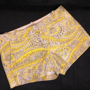 J. Crew 3” Paisley Shorts Sz 4